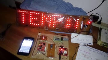 MSP430G2553 LAUNCHPAD AND GSM BASED SCROLLING LED DISPLAY
