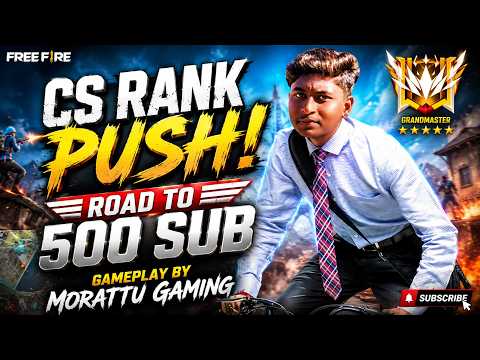 CS RANK PUSH UP 🔥 ROAD TO 500 SUB FUNNY GAMEPLAY GAMEPLAY BY MORATTU GAMING LIVE 🔴
