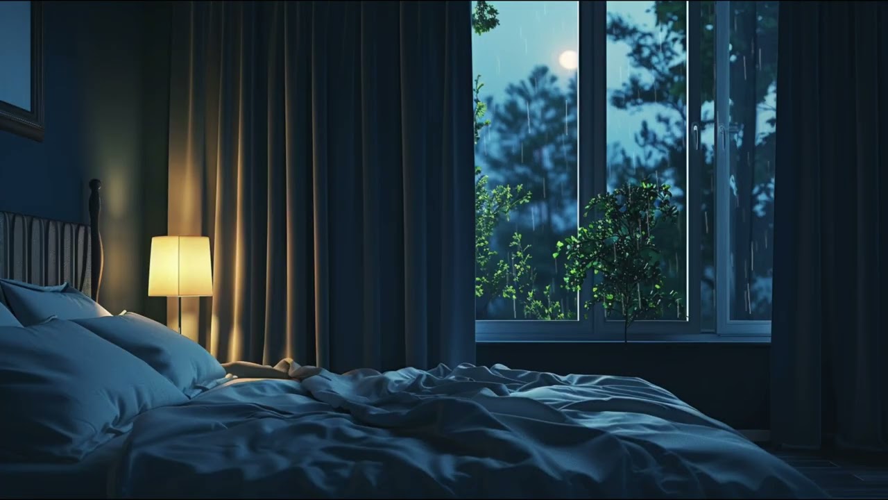 Deep Sleep Piano | Rain Sounds & Soft Piano for Sleep (3 Hours)