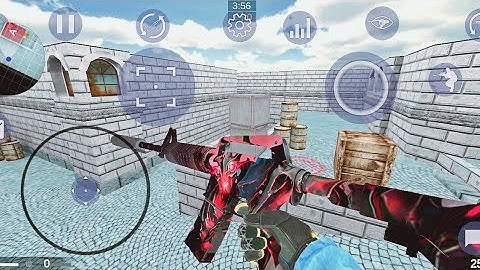 Strike Port Destruction | M4a1 Shadow Fiend Skin | New Stone Dust Map | Offline FPS Android Gameplay