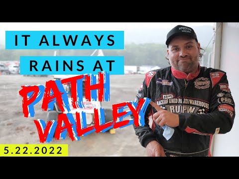 Rain for the Sprint Car Show at Path Valley Speedway