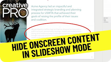 Powerpoint How-To: Hide Onscreen Content in Slideshow Mode