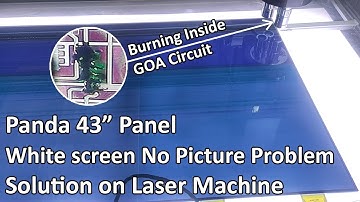 No picture only V bars Problem due to panel shorting in panda 43 inch panel