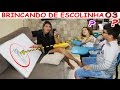 Brincando de escolinha 03 - com irmãos Victor e Valentina