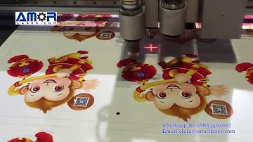 Best digital die cutting machine with CCD camera mark point for KT printing pattern cutting