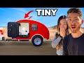 Family Camping in World&#39;s Tiniest Camper!