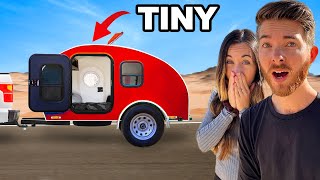 Family Camping in World&#39;s Tiniest Camper!