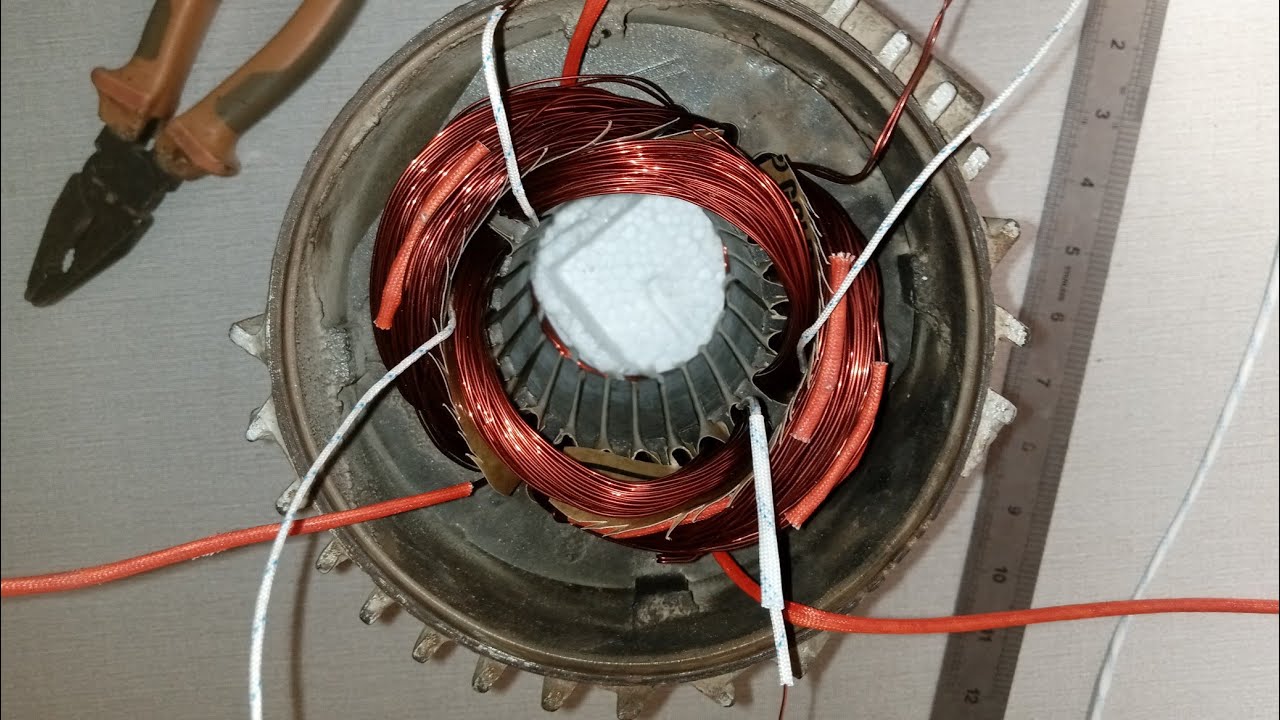 Single phase Motor Connection data / 24 Slot Motor Connection - YouTube