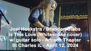 Hoekstra Gibbs Is This Love Whitesnake live acoustic cover Chicago Apr 12 2024