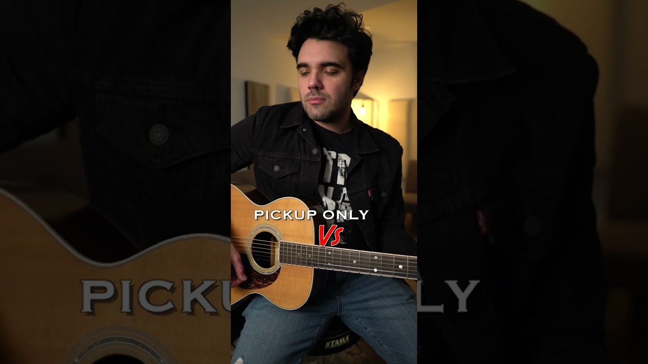 Watch Acoustic Guitar Pickup vs. Microphone #acousticguitar #guitar #microphone on YouTube Watch Acoustic Guitar Pickup vs. Microphone #acousticguitar #guitar #microphone on YouTube