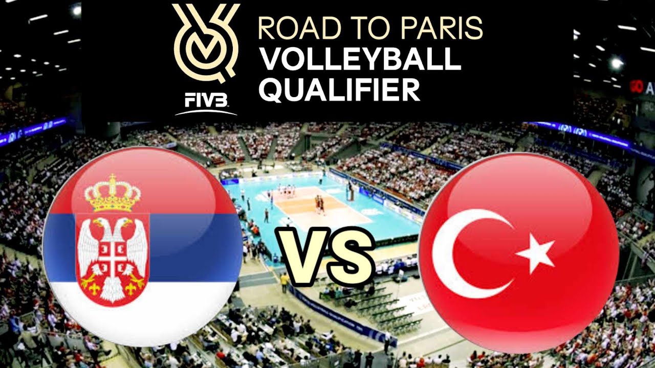 Serbia vs Turkey 2023 FIVB Volleyball Mens Olympic Qualification Tournaments Live Score