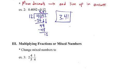 Pre-Algebra: 7.6 Multiplying and Dividing Rational Numbers
