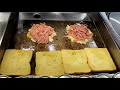 Ham Cheese Egg Toast 3,000KRW - Korean Street Food