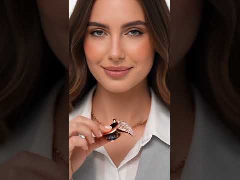 Photo Projection Pendant Necklace – Custom 925 Silver Flower Pendant product video