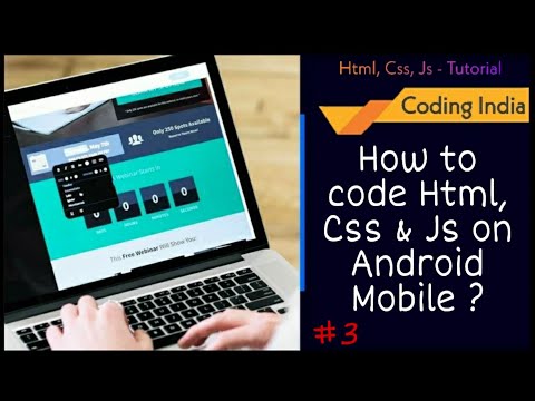 3) How to use HTML, CSS, JS in Android Mobile ?  || Web Development Course  || #3