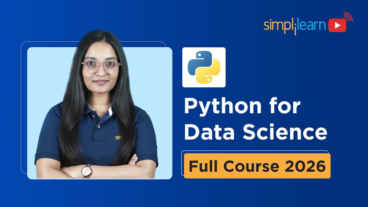 Python for Data Science Full Course 2026 [Free] | Learn Data Science With Python | Simplilearn