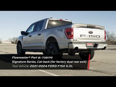 Flowmaster Signature Series Cat-Back Exhaust for 2021-2024 Ford F150 with 5.0L V8 738170