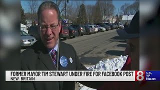 New Britain's Tim Stewart resigns from 2 positions, apologizes for Facebook comment