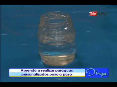 Aprenda a realizar paraguas personalizados paso a paso