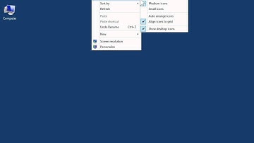 Windows 8.0 Professional -  Turn Off the Desktop Icon Grid