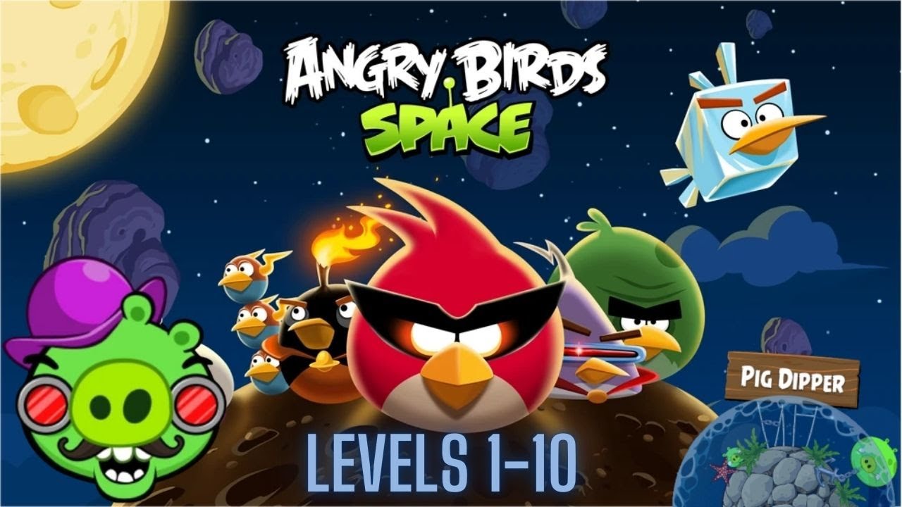 Angry Birds Space Pig Dipper (Mirror Worlds) Levels 1-10 - YouTube
