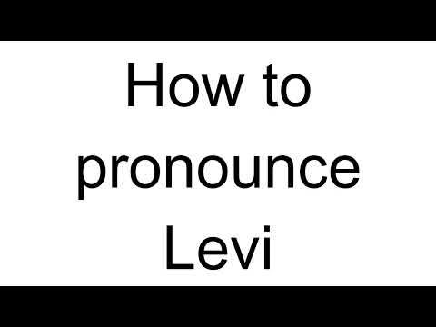 How to Pronounce Levi (English) - YouTube