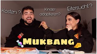 MUKBANG: Kosten in der Wohnung?💸 Wer ist eifersüchtiger? Kinder adoptieren? 👶🏽