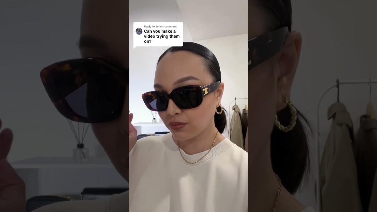 Celine Triomphe sunnies try on ✨ 