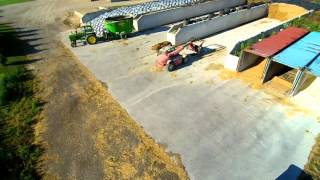 Making Milk Cow TMR and filming it at the same time