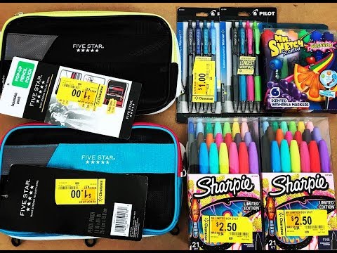 Walmart Clearance Haul Dollar Deals School Supplies Pens Sharpie Mr Sketch