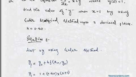 27 Eulers Modified Method