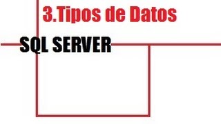 3# SQL SERVER TIPOS DE DATOS (APRENDE FÁCIL Y RÁPIDO)