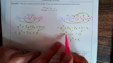 Unit 4.2 - Lesson 1 - Combining Functions Addition Subtraction