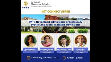 IMT’s Revamped Admissions Process 2022- Profile and work-ex based admissions