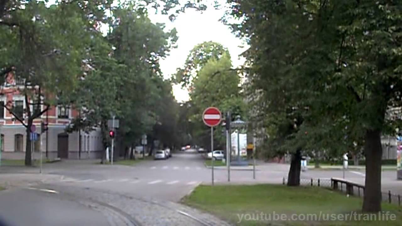 г. Рига, Трамвайный маршрут №7 т/ц "Доле" - ул. Аусекля