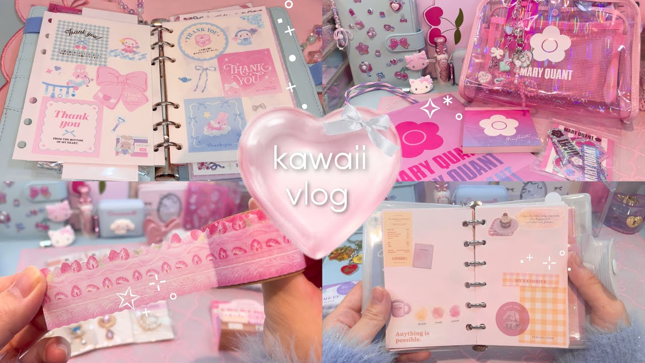 𝑘𝑎𝑤𝑎𝑖𝑖 𝑣𝑙𝑜𝑔 ꒱ྀི🪽*｡一緒にシールを貼って癒されよう ⊹˚₊☁️🫧かわいいものばかりの購入品🛍️