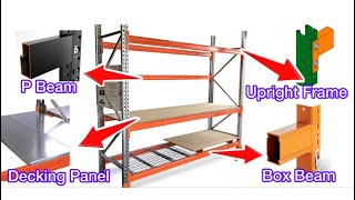 Heavy duty Pallet Racking System Machine | how to make storage rack system ?!