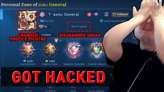 100% real situation Gosu General account got hacked | Mobile Legends