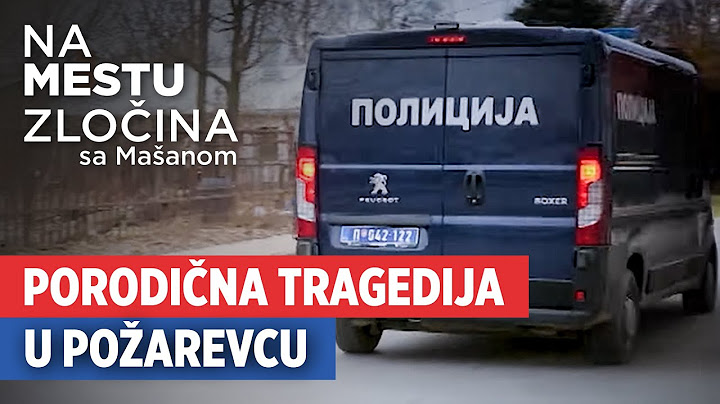 Porodična tragedija u Požarevcu | Na mestu zločina sa Mašanom