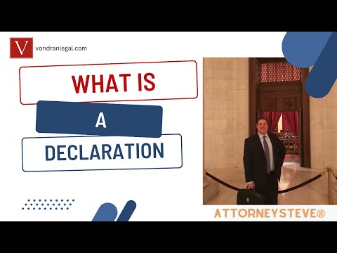 Video: What Is A Declaration