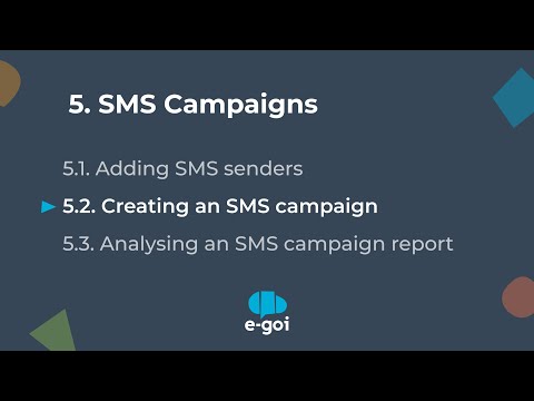 E-goi | Creating an SMS campaign