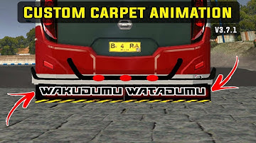 BUSSID CUSTOM ANIMATED CARPET/ NEW BAR LIGHTS DESIGN v3.7.1/ check video description👇