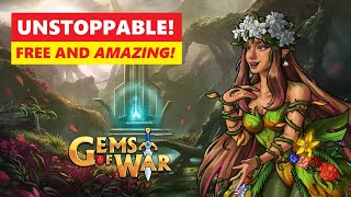 Gems of War UNAGH is FREE and AMAZING! DON'T MISS HER! Best Fast Team?
