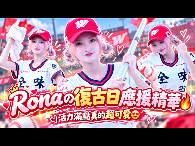 【Dragon Beauties】Ronaの復古日應援精華🔥 活力滿點真的超可愛😍│ 20260927 搖滾撞野球復古日