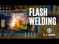 Resistance flash welding example  tj snow  resistance welding