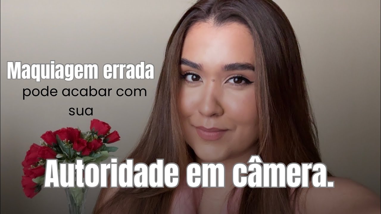 Maquiagem para câmeras.