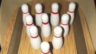Hoomore Mini Wooden Desktop Bowling Game-Office Toys