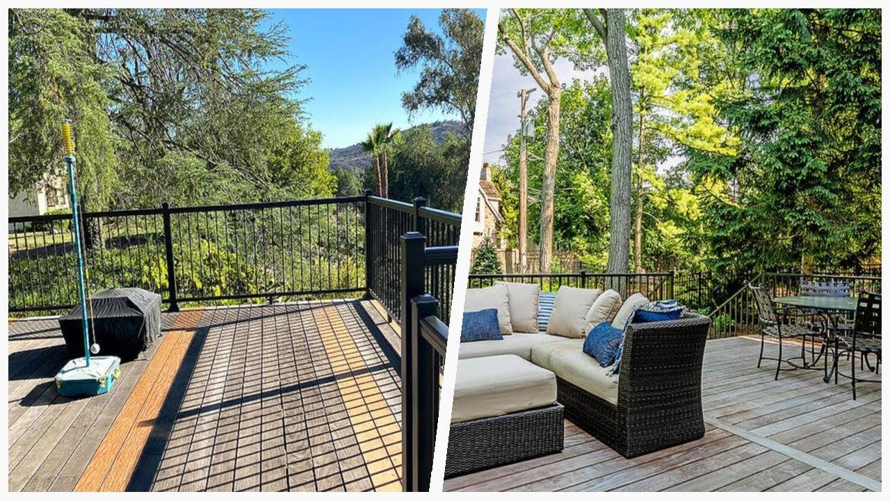 75 Traditional Metal Railing Deck Design - YouTube