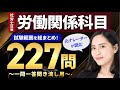 【社労士試験・聞き流しOK】労働関係科目 全227問総まとめ!重要論点を一気に復習【ナレーターが読む一問一答・過去問集・作業用BGM】