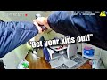 Officer Kicks Door Open Then Fires as Armed Suspect Forces Family Inside